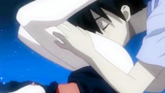 Hot black-haired anime babe gets her pussy licked
