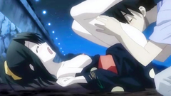 Hot black-haired anime babe gets her pussy licked
