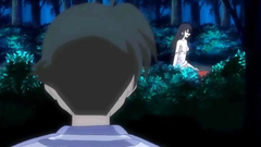 Tied up brunette teen gets fucked in the bushes