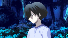 Tied up brunette teen gets fucked in the bushes