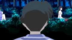 Tied up brunette teen gets fucked in the bushes