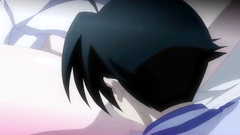 Hot black-haired teen spreads her legs and gets licked