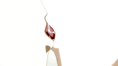 Handsome brunette schoolgirl gets fucked in front of the wall