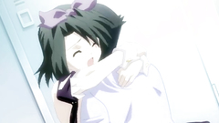 Handsome brunette schoolgirl gets fucked in front of the wall