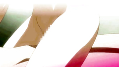 Petite naked brunette babe rides boyfriend's rod