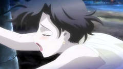 Busty anime lady gets hardcore fucked from behind