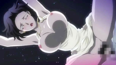 Busty anime lady gets hardcore fucked from behind