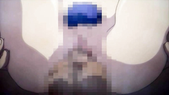 Big breasted anime slut rides cock till creampie