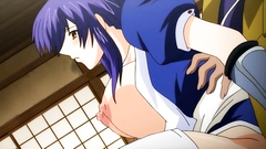 Hot anime slut with big tits takes big dick deep in her wet cunt