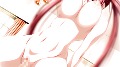 Big breasted redhaired anime cutie rides hard erection