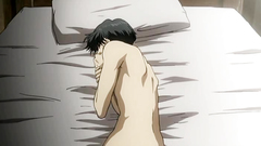 Blonde and brunette gays have fun together