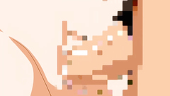 Busty anime girl spreads her legs and gets drilled really deep