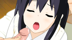 Petite hottie swallows thick dick really deep