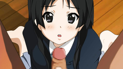 Barely legal schoolgirl takes facial on her knees