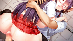 Hot schoolgirl with nice ass rides hard cock