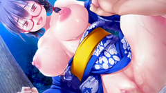 Adorable anime chick with big tits rides cock with pleasure