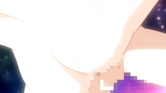 Blindfolded brunette in passionate banging in hentai toon