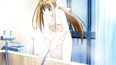 Skinny young teen washes her pussy in the shower