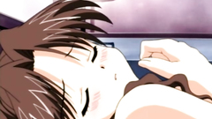 Sweet and tender teen with long hair in anime sex toon