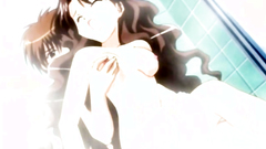 Sweet and tender teen with long hair in anime sex toon