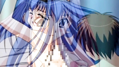 Hardcore fuck for naked long-haired anime beauty