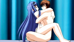 Hardcore fuck for naked long-haired anime beauty