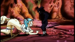 Rough BDSM fetish with angry anime babe in hentai xxx clip