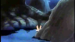 Naked anime teen with long hair and small butt