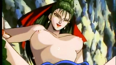 Midget-monster licks beautiful woman's shaved pussy