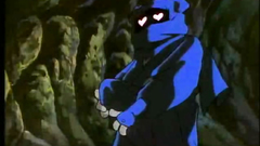 Midget-monster licks beautiful woman's shaved pussy