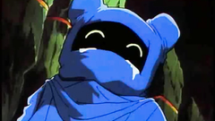 Little funny monster fall in love with sexy blonde girl