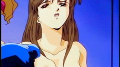 Lucky day for little funny monster - 3some with two chicks