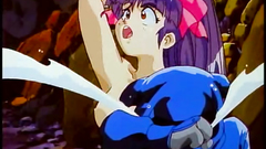 Cave sex with naked hentai girl and little monster