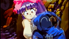 Cave sex with naked hentai girl and little monster