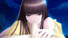 Young busty babe rides ahrd cock outdoors