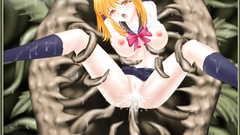 Attacked by monster and fucked till the squirt