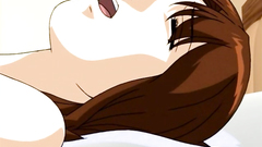 Naked anime girl passionately fucked in the bedroom