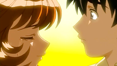 Romantic love story of young anime teens