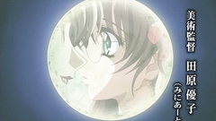 Young brunette anime teen looks so romantic and cute