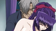 Anime teen goes down on her knees and gives head