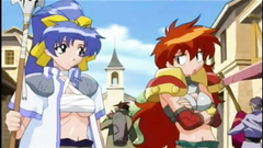 Fantasy cartoon with monsters and sexy babes