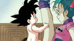 Funny cartoon babe sucks his little prick