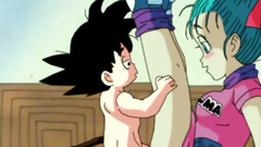 Funny cartoon babe sucks his little prick