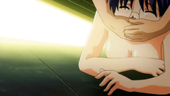 Sexy teen in round glasses fucked from behind