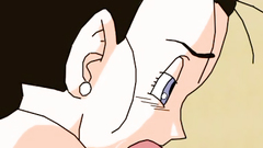 Slutty brunette chick in sexy lingerie blows dick like a pro