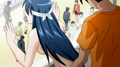 Blindfolded brunette hottie fucked from behind