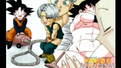 Dragon ball girlfriend suck his dick - anime cartoon