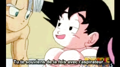 Dragon ball girlfriend suck his dick - anime cartoon