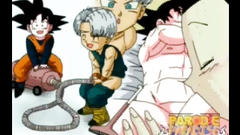 Dragon ball girlfriend suck his dick - anime cartoon