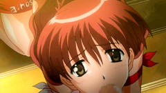 Two busty anime sluts sharing one big cock